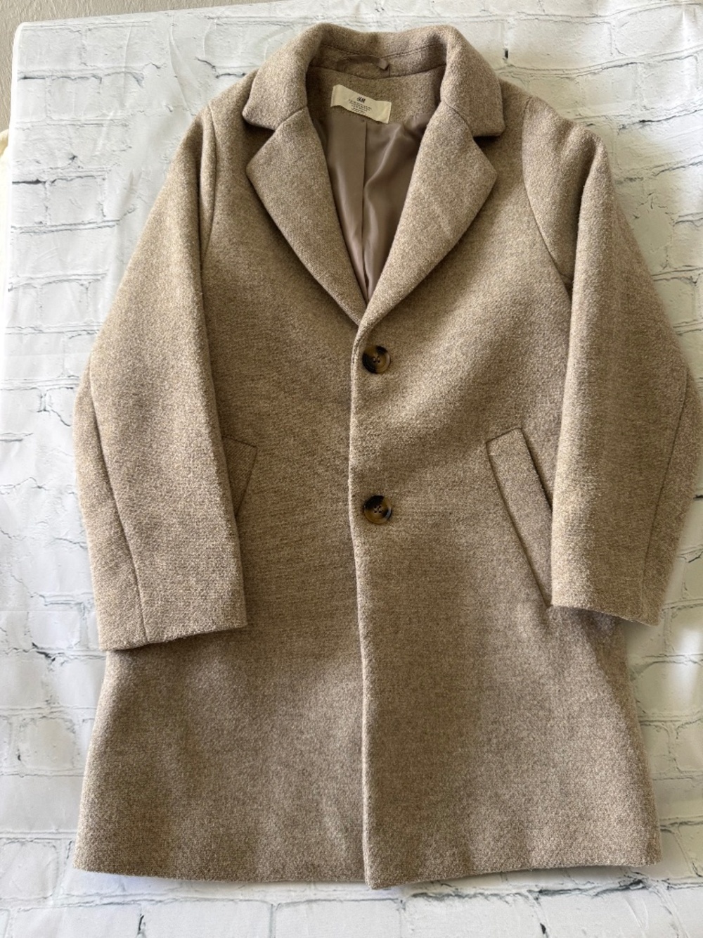 H&M Girls Tan/brown Coat US/Size 10 with pockets